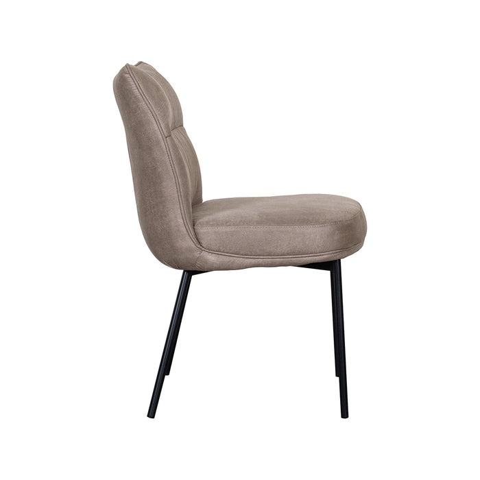LABEL51 Eetkamerstoel Lennon taupe 50x65x89 cm