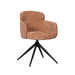 LABEL51 Eetkamerstoel Levi - Cognac - Elite - Black Frame - Draaibaar-Eetkamerstoelen-LABEL51