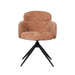 LABEL51 Eetkamerstoel Levi Cognac Elite Zwart Metalen Frame 56x60x80 cm-Eetkamerstoelen-LABEL51
