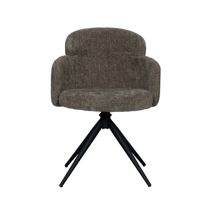 LABEL51 Eetkamerstoel Levi - Hunter - Elite - Black Frame - Draaibaar-Eetkamerstoelen-LABEL51