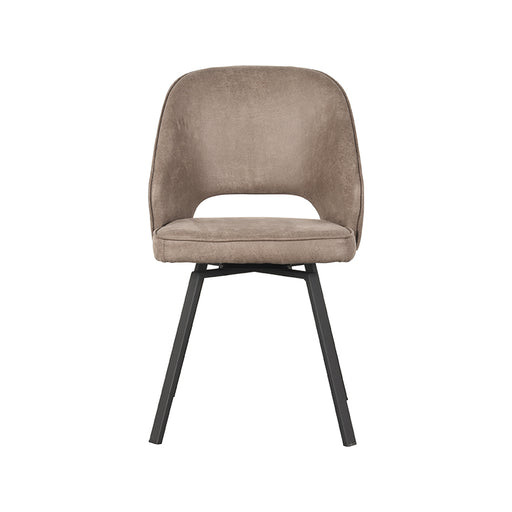 LABEL51 Eetkamerstoel Lewis - Taupe - Micro Suede - Draaibaar-Eetkamerstoelen-LABEL51