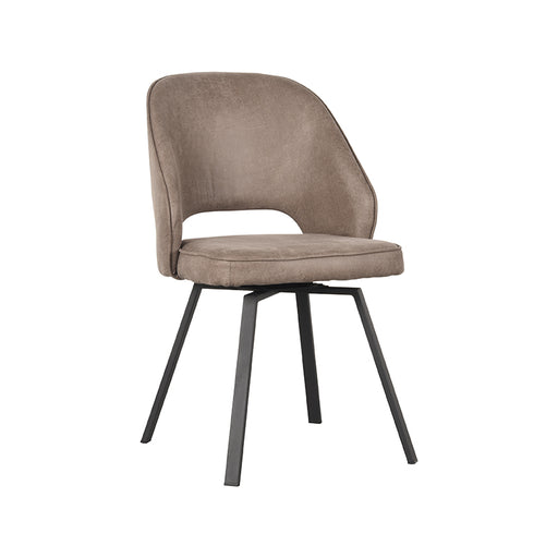 LABEL51 Eetkamerstoel Lewis - Taupe - Micro Suede - Draaibaar-Eetkamerstoelen-LABEL51
