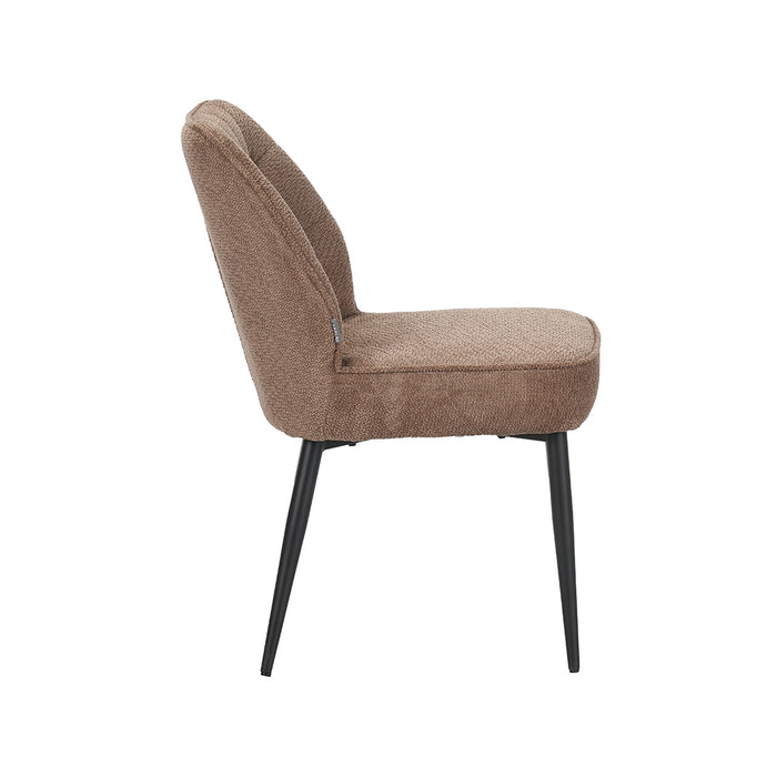 LABEL51 Eetkamerstoel Liam Stof Taupe-Eetkamerstoelen-LABEL51