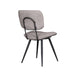 LABEL51 Eetkamerstoel Liva - Stone - Elite - Zwart Metalen Frame-Eetkamerstoelen-LABEL51