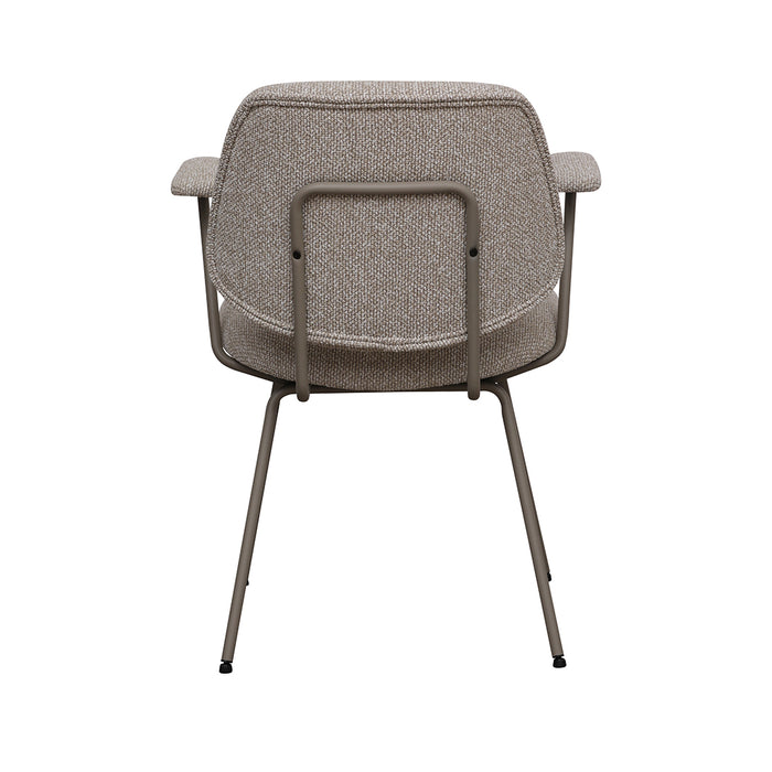 Dining Chair Loreto - Natural - Royal Boucle - Taupe Metal...
