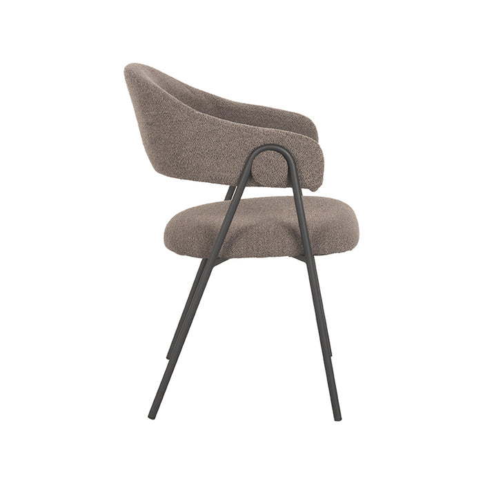 LABEL51 Eetkamerstoel Lowen - Bruin - Boucle-Eetkamerstoelen-LABEL51