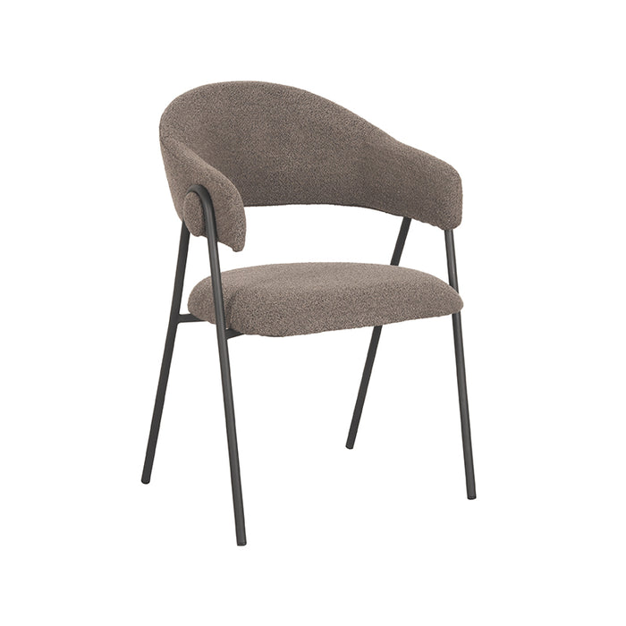 LABEL51 Eetkamerstoel Lowen - Bruin - Boucle-Eetkamerstoelen-LABEL51