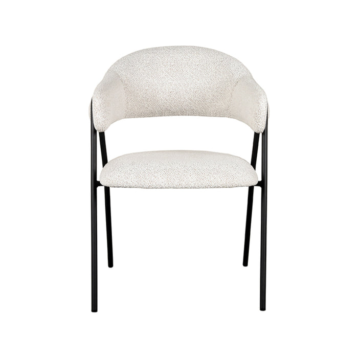 LABEL51 Eetkamerstoel Lowen Champagne Boucle 58x60x84 cm-Eetkamerstoelen-LABEL51