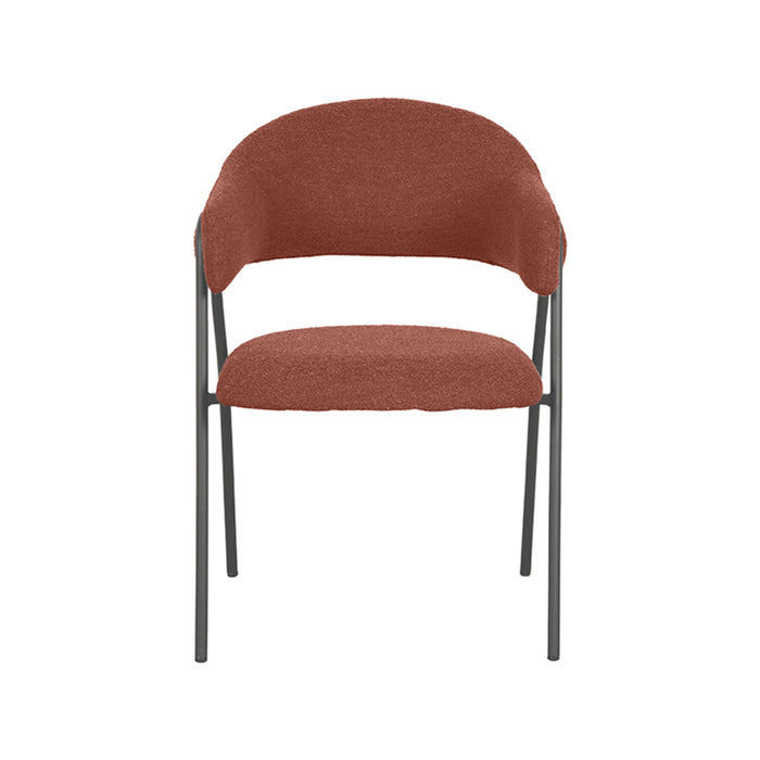 LABEL51 Eetkamerstoel Lowen - Terra - Boucle - Black Frame-Eetkamerstoelen-LABEL51