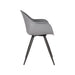 LABEL51 Eetkamerstoel Luca - Antraciet - PP - Zwart Metalen Frame-Eetkamerstoelen-LABEL51