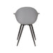 LABEL51 Eetkamerstoel Luca - Antraciet - PP - Zwart Metalen Frame-Eetkamerstoelen-LABEL51