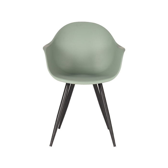 LABEL51 Eetkamerstoel Luca - Forest - PP - Zwart Metalen Frame-Eetkamerstoelen-LABEL51