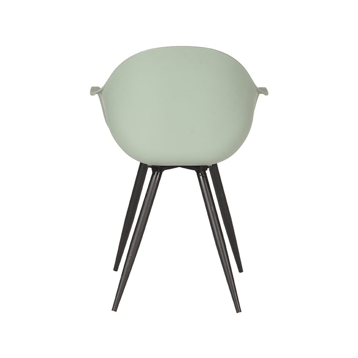 LABEL51 Eetkamerstoel Luca - Forest - PP - Zwart Metalen Frame-Eetkamerstoelen-LABEL51