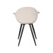 LABEL51 Eetkamerstoel Luca - Zand - PP - Zwart Metalen Frame-Eetkamerstoelen-LABEL51