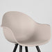LABEL51 Eetkamerstoel Luca - Zand - PP - Zwart Metalen Frame-Eetkamerstoelen-LABEL51