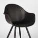 LABEL51 Eetkamerstoel Luca - Zwart - PP - Zwart Metalen Frame-Eetkamerstoelen-LABEL51