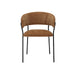 LABEL51 Eetkamerstoel Luuk - Cognac - Elite - Zwart Metalen Frame-Eetkamerstoelen-LABEL51