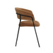 LABEL51 Eetkamerstoel Luuk - Cognac - Elite - Zwart Metalen Frame-Eetkamerstoelen-LABEL51