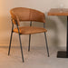 LABEL51 Eetkamerstoel Luuk Cognac Micro Suede 58x45x80 cm-Eetkamerstoelen-LABEL51