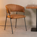 LABEL51 Eetkamerstoel Luuk - Cognac - Micro Suede-Eetkamerstoelen-LABEL51
