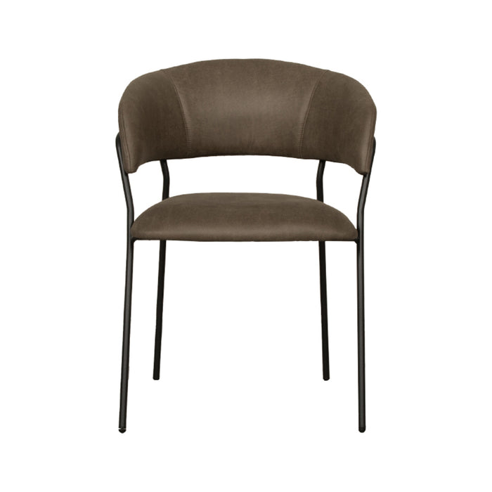 LABEL51 Eetkamerstoel Luuk - Moss - Micro Suede-Eetkamerstoelen-LABEL51