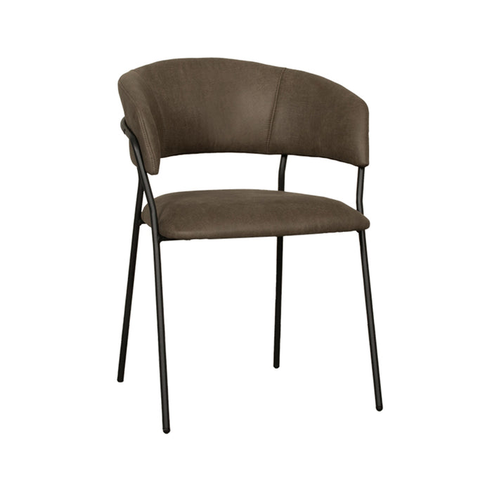 LABEL51 Eetkamerstoel Luuk - Moss - Micro Suede-Eetkamerstoelen-LABEL51