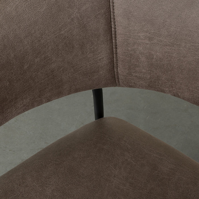 LABEL51 Eetkamerstoel Luuk taupe 58x45x80 cm