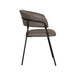 LABEL51 Eetkamerstoel Luuk - Taupe - Micro Suede - Black Frame-Eetkamerstoelen-LABEL51