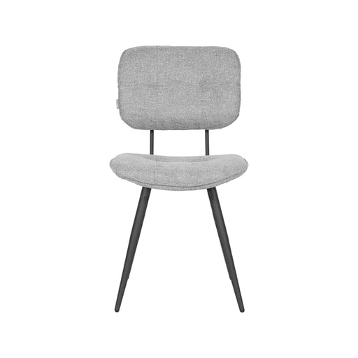 LABEL51 Eetkamerstoel Lux - Zinc - Weave - Zwart Metalen Frame-Eetkamerstoelen-LABEL51