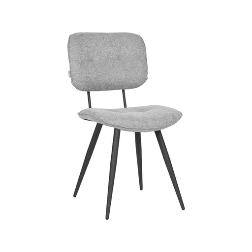 LABEL51 Eetkamerstoel Lux - Zinc - Weave - Zwart Metalen Frame-Eetkamerstoelen-LABEL51