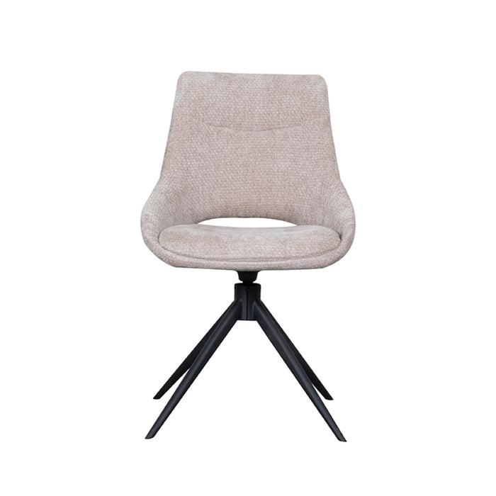 LABEL51 Eetkamerstoel Marlow - Clay - Elite - Zwart Metalen Frame-Eetkamerstoelen-LABEL51
