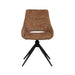 LABEL51 Eetkamerstoel Marlow - Cognac - Elite - Black Frame - Draaibaar-Eetkamerstoelen-LABEL51