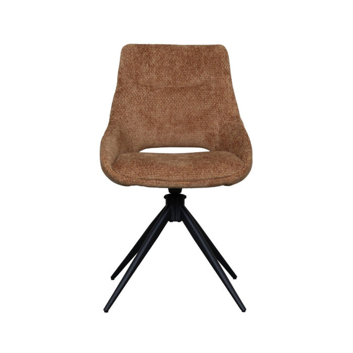LABEL51 Eetkamerstoel Marlow - Cognac - Elite - Draaibaar-Eetkamerstoelen-LABEL51
