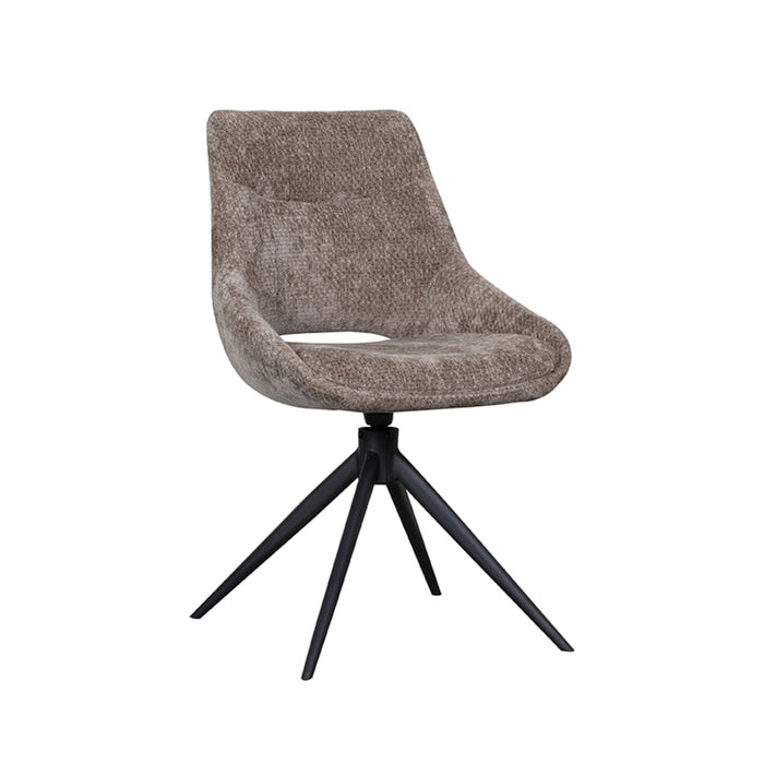 LABEL51 Eetkamerstoel Marlow - Hunter - Elite - Black Frame - Draaibaar-Eetkamerstoelen-LABEL51