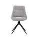 LABEL51 Eetkamerstoel Marlow - Stone - Elite - Black Frame - Draaibaar-Eetkamerstoelen-LABEL51