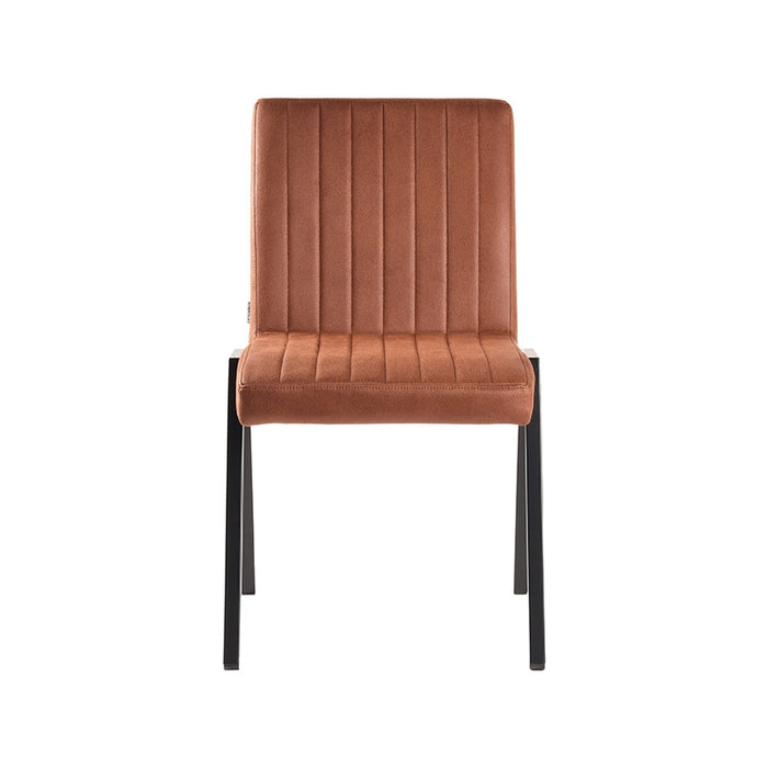 LABEL51 Eetkamerstoel Matz - Cognac - Microvezel-Eetkamerstoelen-LABEL51