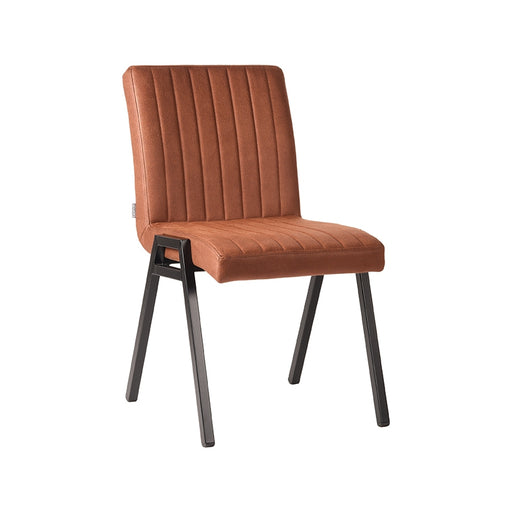 LABEL51 Eetkamerstoel Matz - Cognac - Microvezel-Eetkamerstoelen-LABEL51