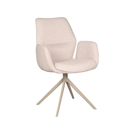 LABEL51 Eetkamerstoel Mellow - Naturel - Boucle #2 - Draaibaar-Eetkamerstoelen-LABEL51