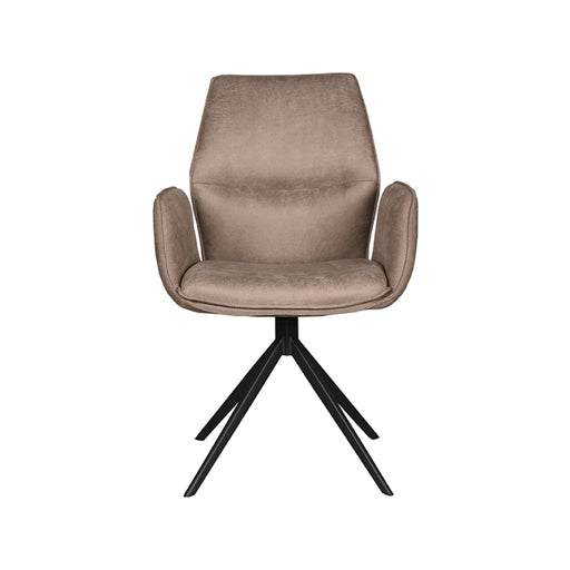 LABEL51 Eetkamerstoel Mellow - Taupe - Micro Suede - Draaibaar-Eetkamerstoelen-LABEL51