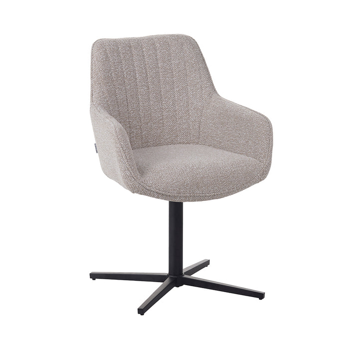 LABEL51 Eetkamerstoel Mira - Naturel - Royal Boucle - One size-Eetkamerstoelen-LABEL51