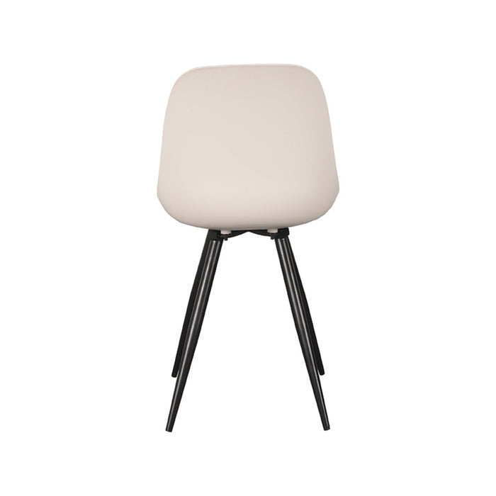 LABEL51 Eetkamerstoel Monza - Zand - PP - Zwart Metalen Frame-Eetkamerstoelen-LABEL51