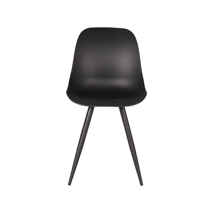 LABEL51 Eetkamerstoel Monza Zwart PP Metaal 46x54x88 cm-Eetkamerstoelen-LABEL51