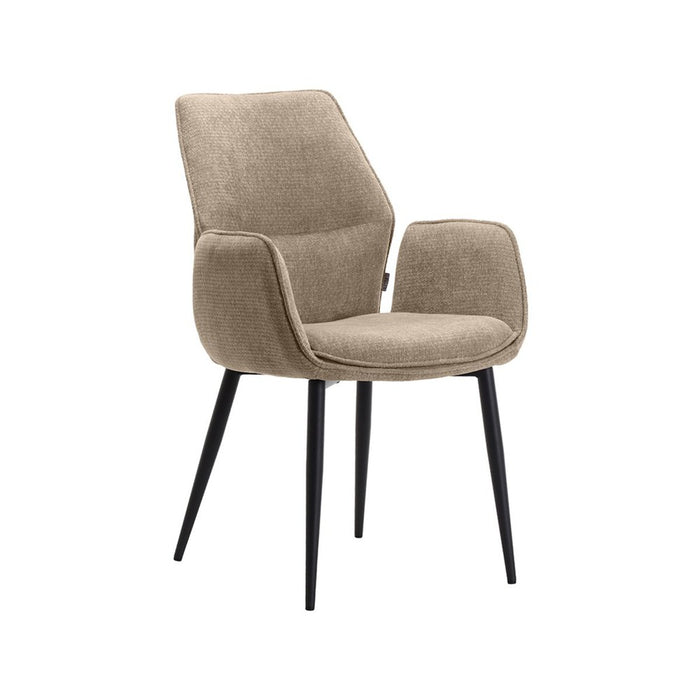 LABEL51 Eetkamerstoel Morris - Clay - Elite - Zwart Metalen Frame-Eetkamerstoelen-LABEL51