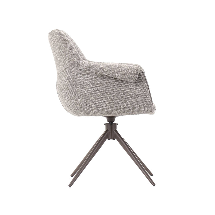 LABEL51 Eetkamerstoel Narumi Mushroom bouclé 64x62x85 cm