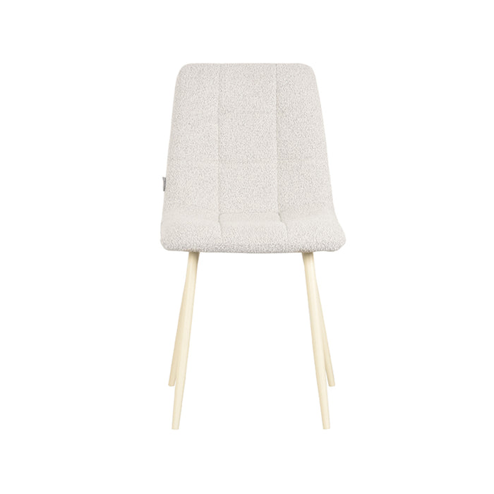 LABEL51 Eetkamerstoel Nino Champagne Boucle 54x45x89 cm-Eetkamerstoelen-LABEL51
