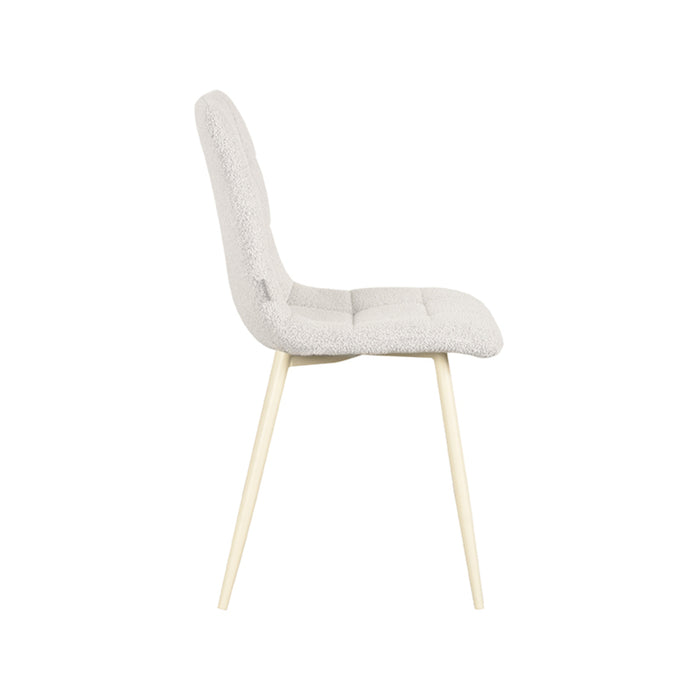 LABEL51 Eetkamerstoel Nino - Champagne - Boucle-Eetkamerstoelen-LABEL51