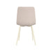 LABEL51 Eetkamerstoel Nino - Naturel - Boucle - Wit Metalen Frame-Eetkamerstoelen-LABEL51
