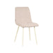 LABEL51 Eetkamerstoel Nino - Naturel - Boucle - Wit Metalen Frame-Eetkamerstoelen-LABEL51