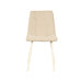 LABEL51 Eetkamerstoel Nino - Zand - Boucle - Wit Metalen Frame-Eetkamerstoelen-LABEL51