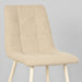 LABEL51 Eetkamerstoel Nino - Zand - Boucle - Wit Metalen Frame-Eetkamerstoelen-LABEL51